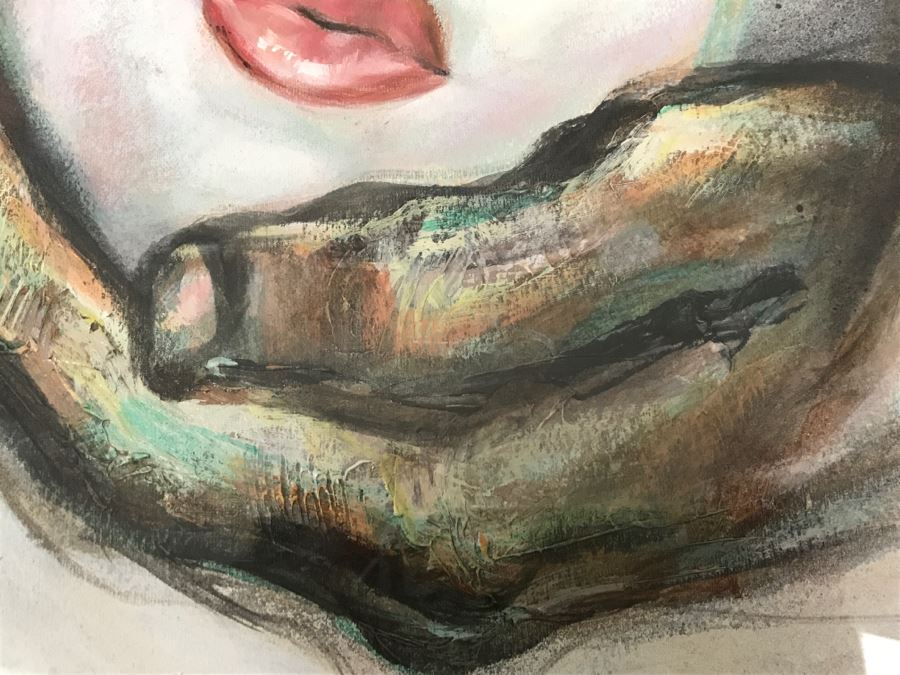 Framed Original Oil Painting By Miguel Najera Loera Titled 'Homage To Dali' 31' X 39' [Photo 10]