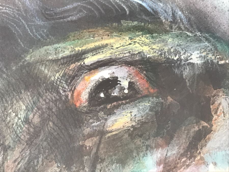 Framed Original Oil Painting By Miguel Najera Loera Titled 'Homage To Dali' 31' X 39' [Photo 8]