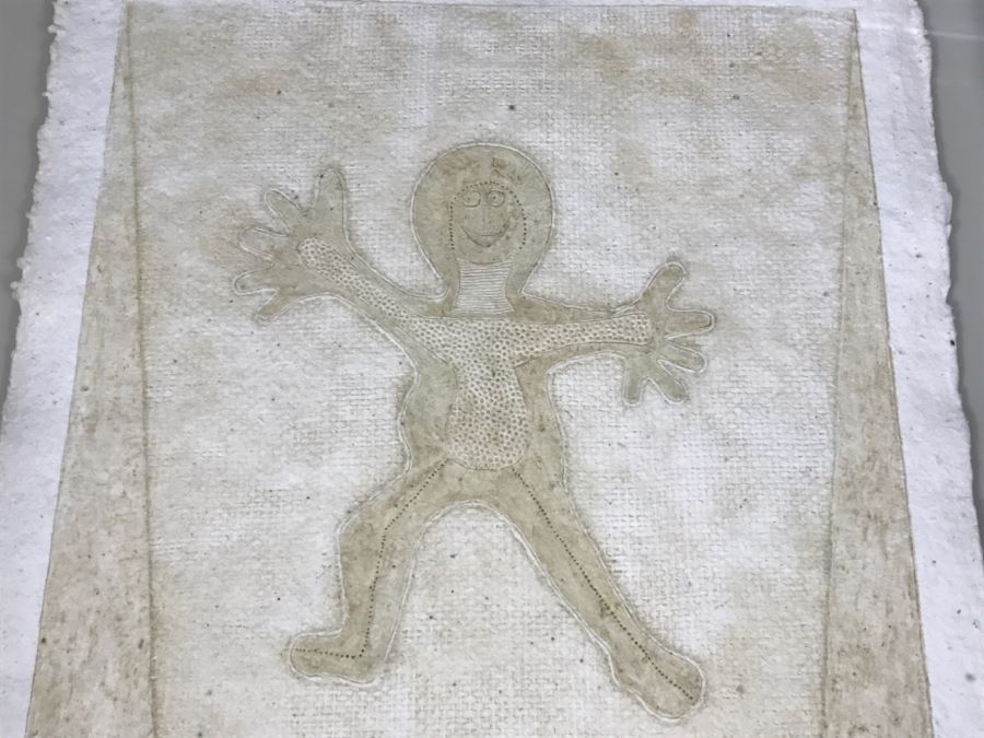 RARE Rufino Tamayo Mixograph On Handmade Paper Titled 'Jumping Child' Limited Edition 57 Of 100 1982 With COA 34' X 31' X 3' - Hand Signed Lower Right Estimate $16,500 - This Item Has A Reserve Price [Photo 6]