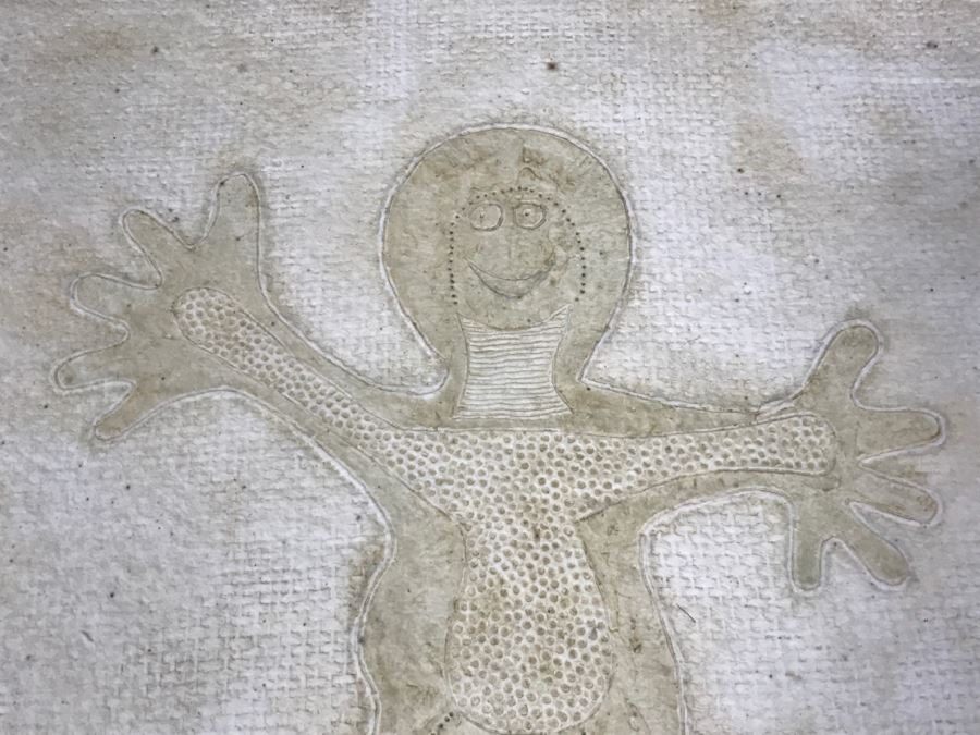 RARE Rufino Tamayo Mixograph On Handmade Paper Titled 'Jumping Child' Limited Edition 57 Of 100 1982 With COA 34' X 31' X 3' - Hand Signed Lower Right Estimate $16,500 - This Item Has A Reserve Price [Photo 9]