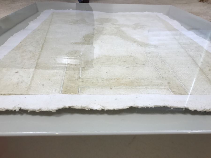 RARE Rufino Tamayo Mixograph On Handmade Paper Titled 'Jumping Child' Limited Edition 57 Of 100 1982 With COA 34' X 31' X 3' - Hand Signed Lower Right Estimate $16,500 - This Item Has A Reserve Price [Photo 17]