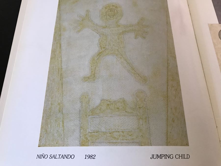 RARE Rufino Tamayo Mixograph On Handmade Paper Titled 'Jumping Child' Limited Edition 57 Of 100 1982 With COA 34' X 31' X 3' - Hand Signed Lower Right Estimate $16,500 - This Item Has A Reserve Price [Photo 26]