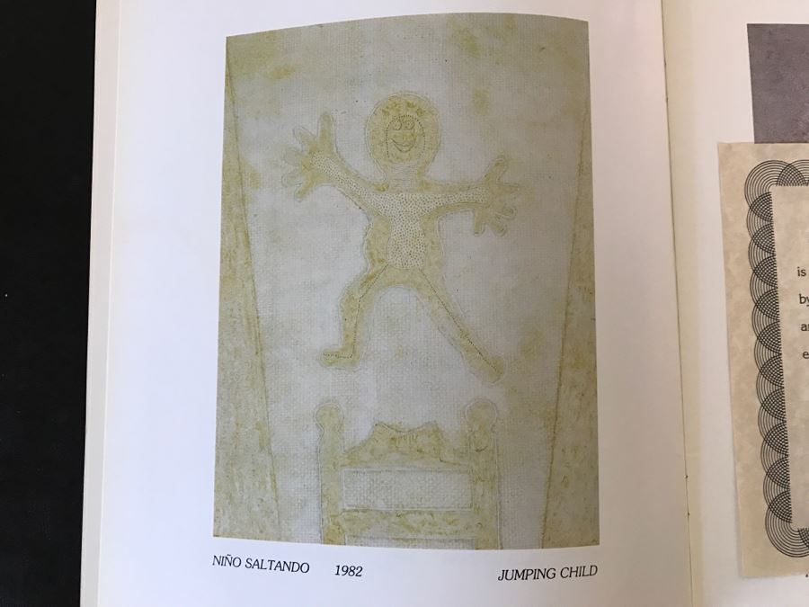 RARE Rufino Tamayo Mixograph On Handmade Paper Titled 'Jumping Child' Limited Edition 57 Of 100 1982 With COA 34' X 31' X 3' - Hand Signed Lower Right Estimate $16,500 - This Item Has A Reserve Price [Photo 25]