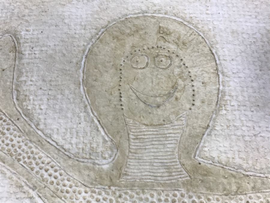 RARE Rufino Tamayo Mixograph On Handmade Paper Titled 'Jumping Child' Limited Edition 57 Of 100 1982 With COA 34' X 31' X 3' - Hand Signed Lower Right Estimate $16,500 - This Item Has A Reserve Price [Photo 12]