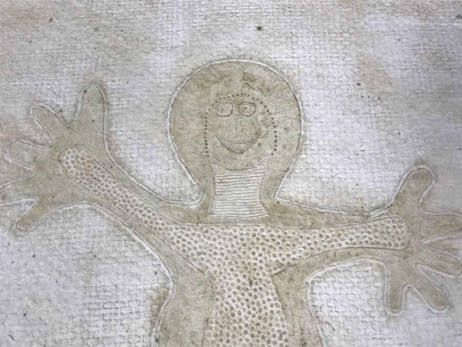 RARE Rufino Tamayo Mixograph On Handmade Paper Titled 'Jumping Child' Limited Edition 57 Of 100 1982 With COA 34' X 31' X 3' - Hand Signed Lower Right Estimate $16,500 - This Item Has A Reserve Price [Photo 8]