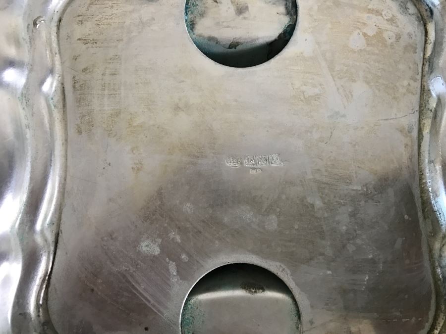 Vintage Silveplate Champagne Wine Cooler Ice Bucket Signed Underneath [Photo 8]