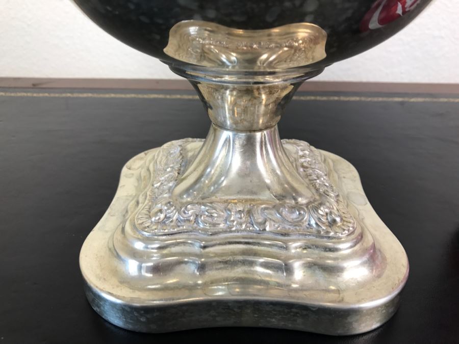 Vintage Silveplate Champagne Wine Cooler Ice Bucket Signed Underneath [Photo 2]