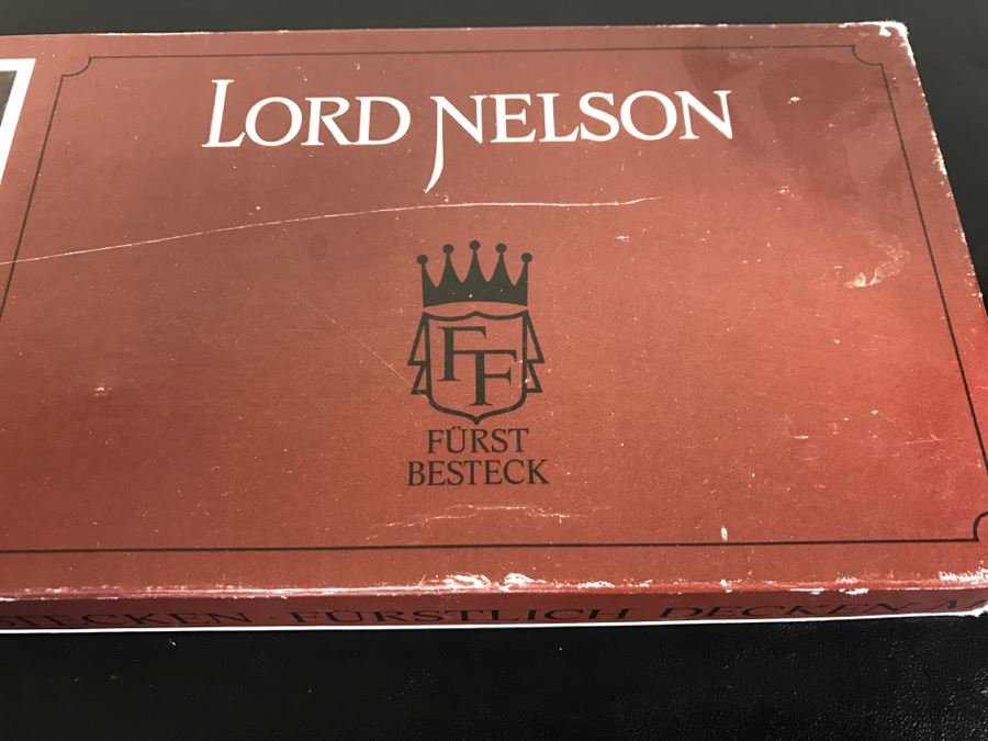 FF Furst Besteck German Carving Set Knife & Fork Lord Nelson Brass & Hardwood In Original Box Never Used [Photo 4]