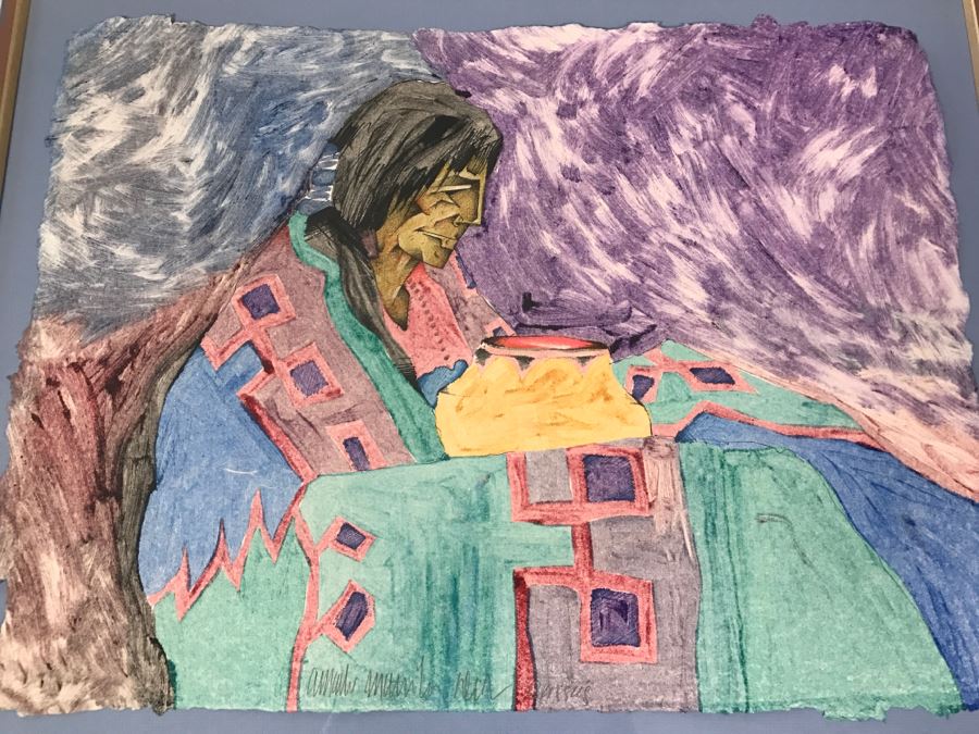 Amado Pena Monotype Signed Lower Middle Untitled-Eta #11 38' X 32' Estimate $1,500 [Photo 6]