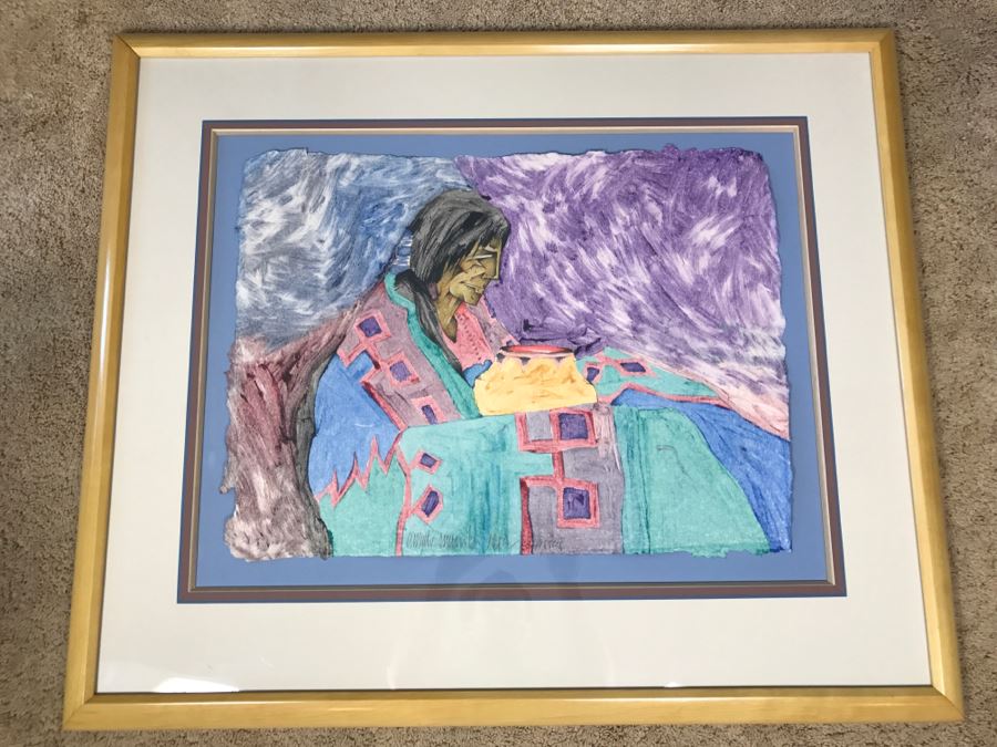 Amado Pena Monotype Signed Lower Middle Untitled-Eta #11 38' X 32' Estimate $1,500 [Photo 2]