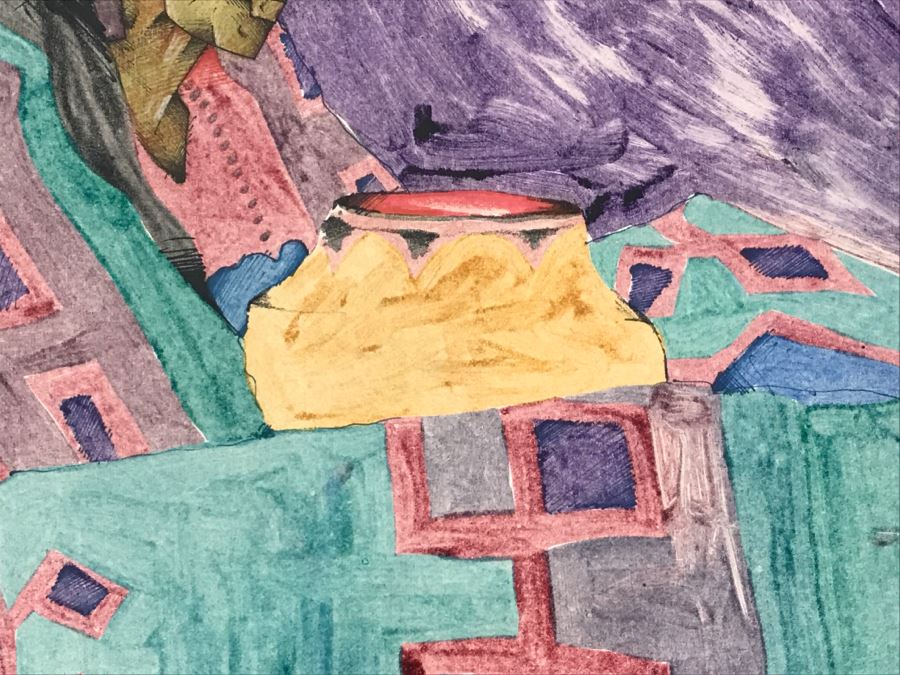 Amado Pena Monotype Signed Lower Middle Untitled-Eta #11 38' X 32' Estimate $1,500 [Photo 5]