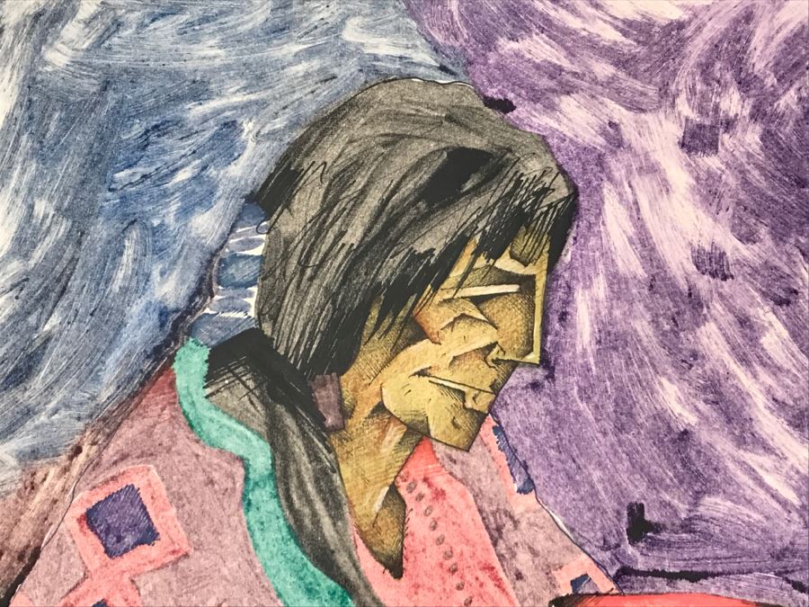 Amado Pena Monotype Signed Lower Middle Untitled-Eta #11 38' X 32' Estimate $1,500 [Photo 4]