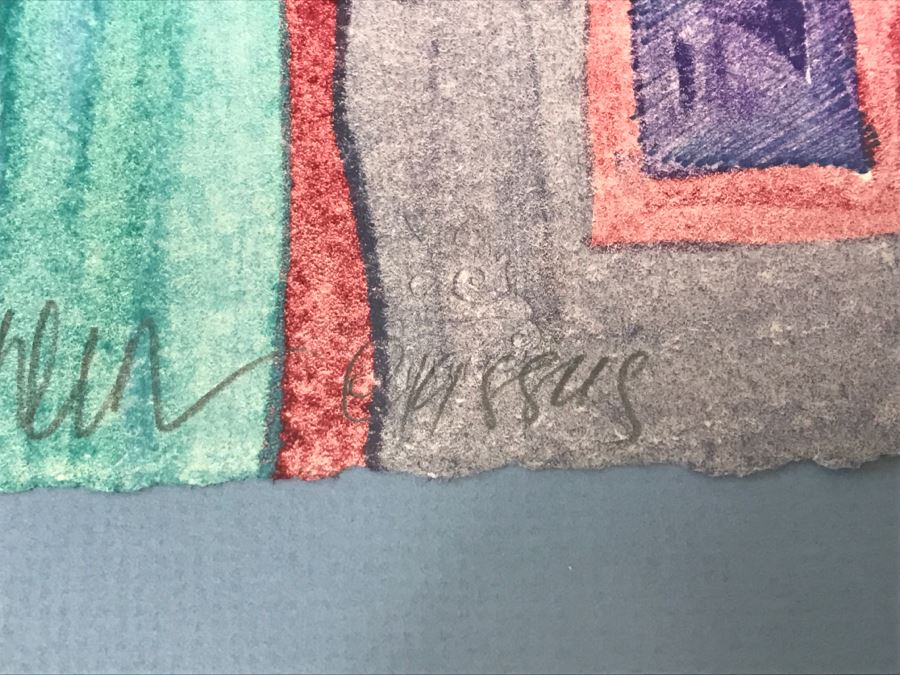 Amado Pena Monotype Signed Lower Middle Untitled-Eta #11 38' X 32' Estimate $1,500 [Photo 9]