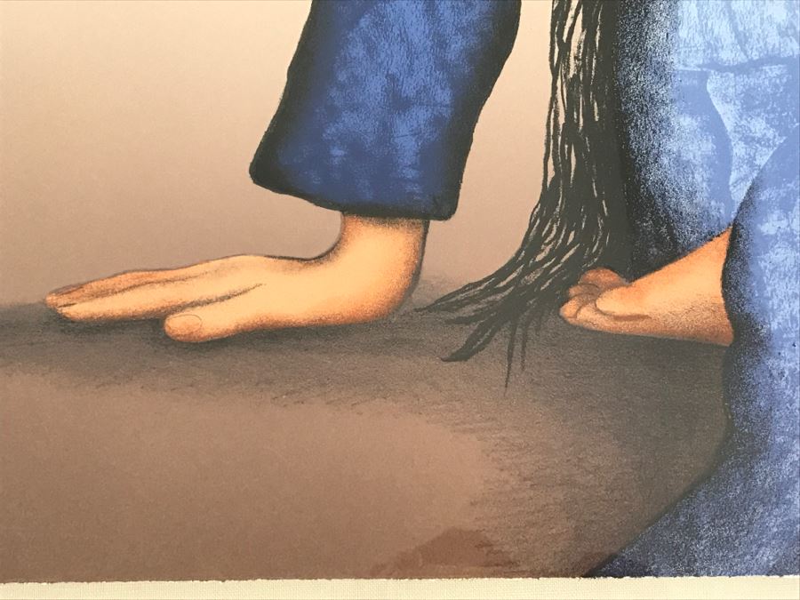 R.C. Gorman Limited Edition Lithograph Titled 'Woman With A Basket' 1984 Signed 31 Of 200 37' X 28' With COA Estimate $3,600 [Photo 8]