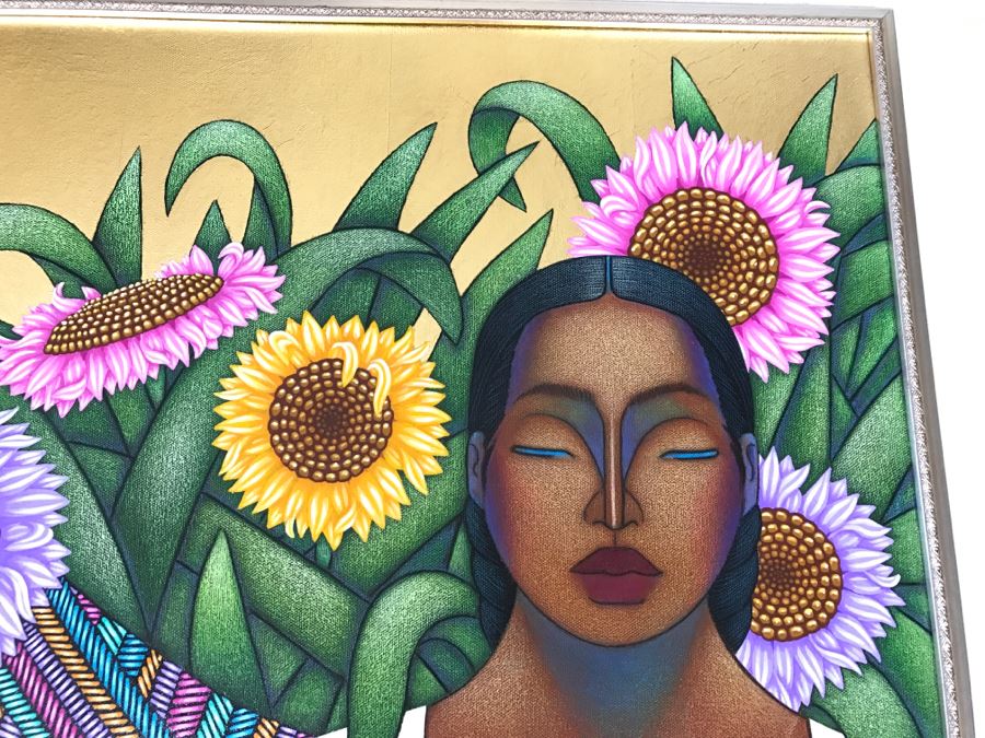 Original Beautiful Painting By Nivia Gonzalez 35' X 41' Estimate $1,000-$1,500 She Recently Passed June 2017 [Photo 8]