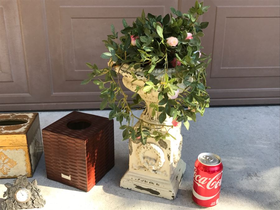 Home Decor Lot Includes A LENOX Pewter Clock [Photo 15]