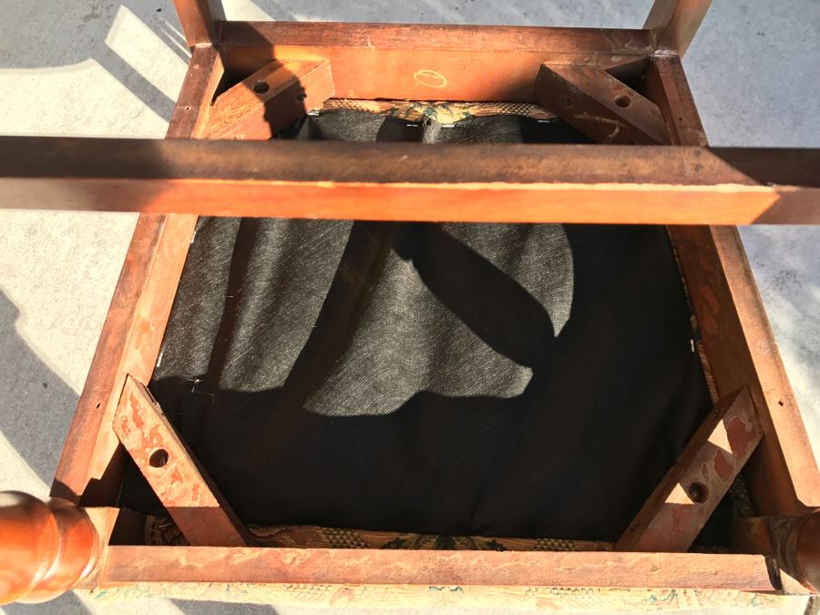 Vintage Upholstered Wooden Chair [Photo 7]