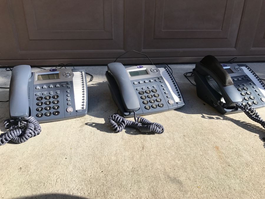 Set Of 3 Business Telephones - Advanced American Telephones
