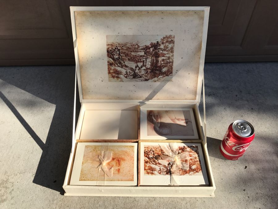 Set Of Incomplete Leonardo da Vinci Cards With Presentation Box