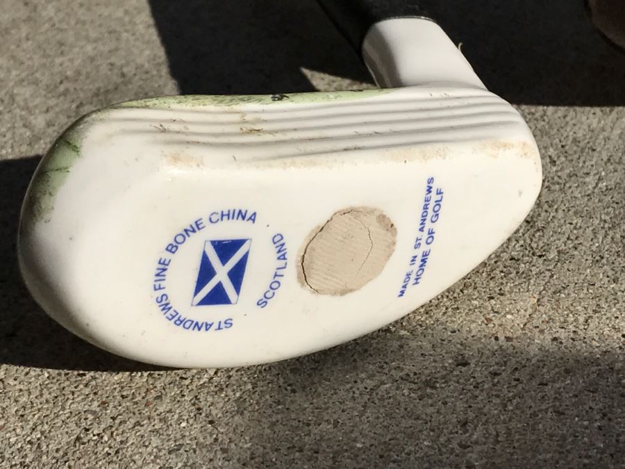 Pair Of Decorative Golf Clubs Abercrombie & Fitch Handmade In St. Andrews Scotland Highlander [Photo 8]