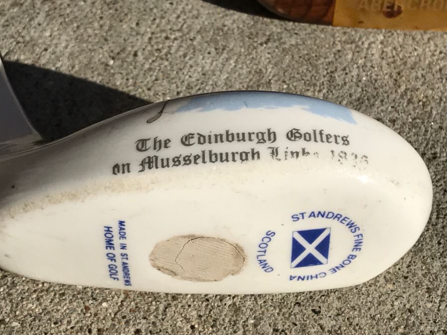 Pair Of Decorative Golf Clubs Abercrombie & Fitch Handmade In St. Andrews Scotland Highlander [Photo 5]