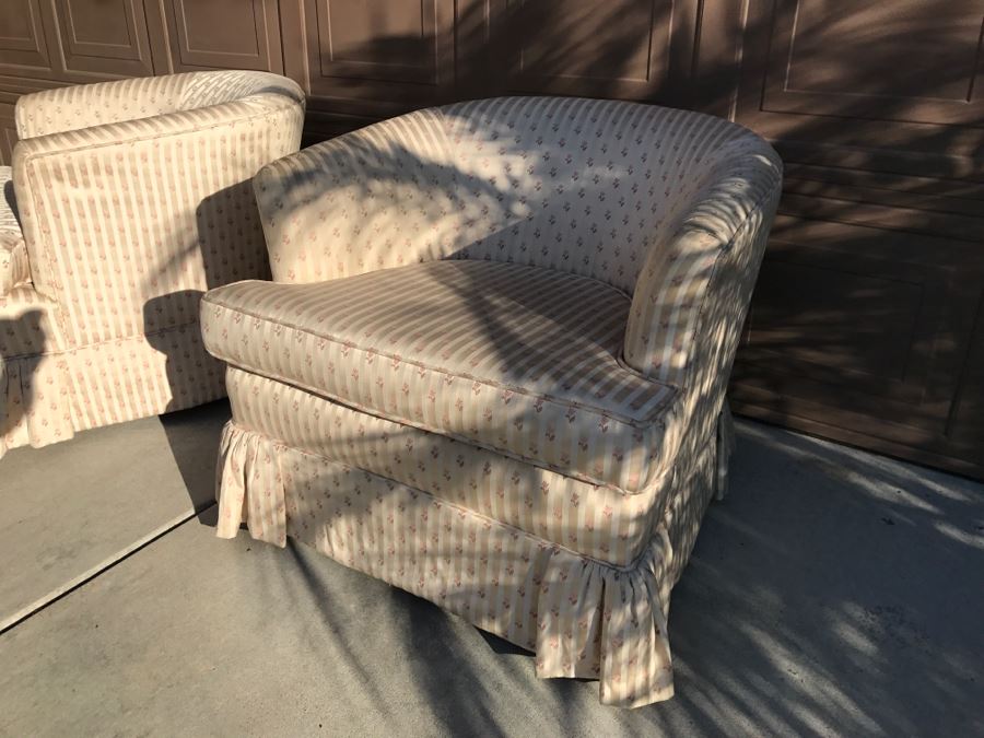 Pair Of Mid-Century Swivel Chairs That Have Been Reupholstered [Photo 5]