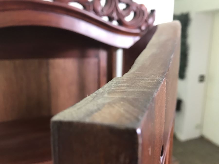 Carved Rosewood Curio Vitrine Cabinet [Photo 17]