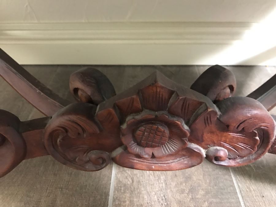 Carved Rosewood Curio Vitrine Cabinet [Photo 7]