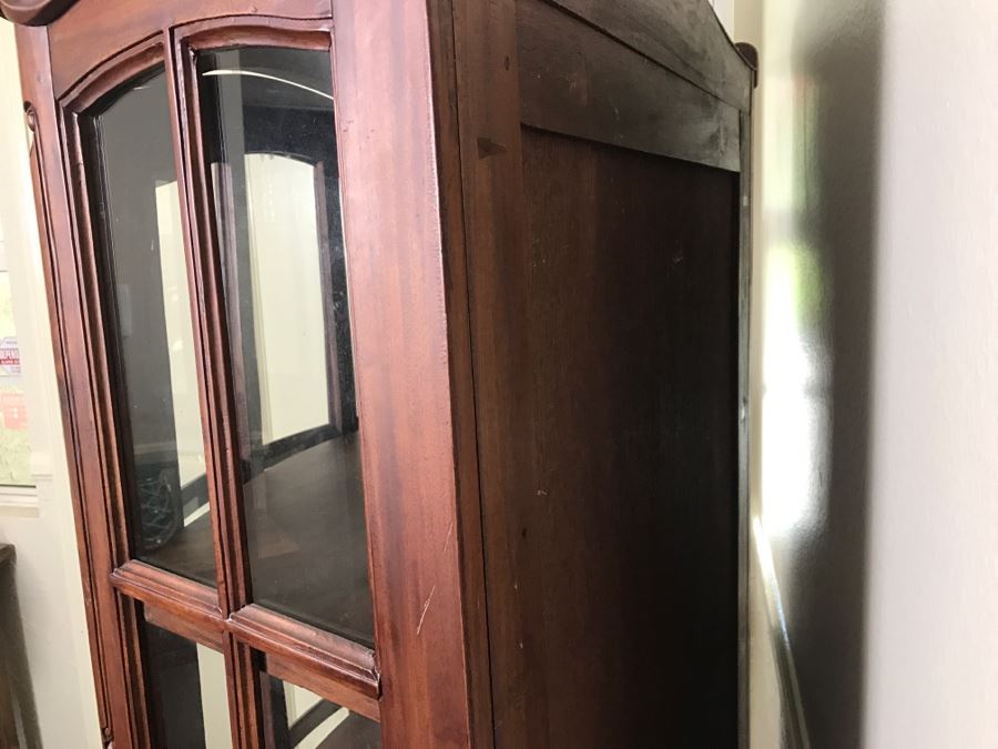 Carved Rosewood Curio Vitrine Cabinet [Photo 19]