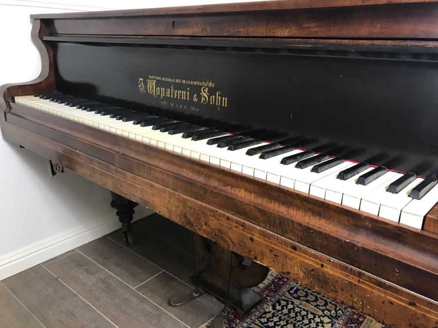  Late 19th Century Baby Grand Piano With Ivory Keys By Wopaterni & Sohn - Vienna, Austria [Photo 8]