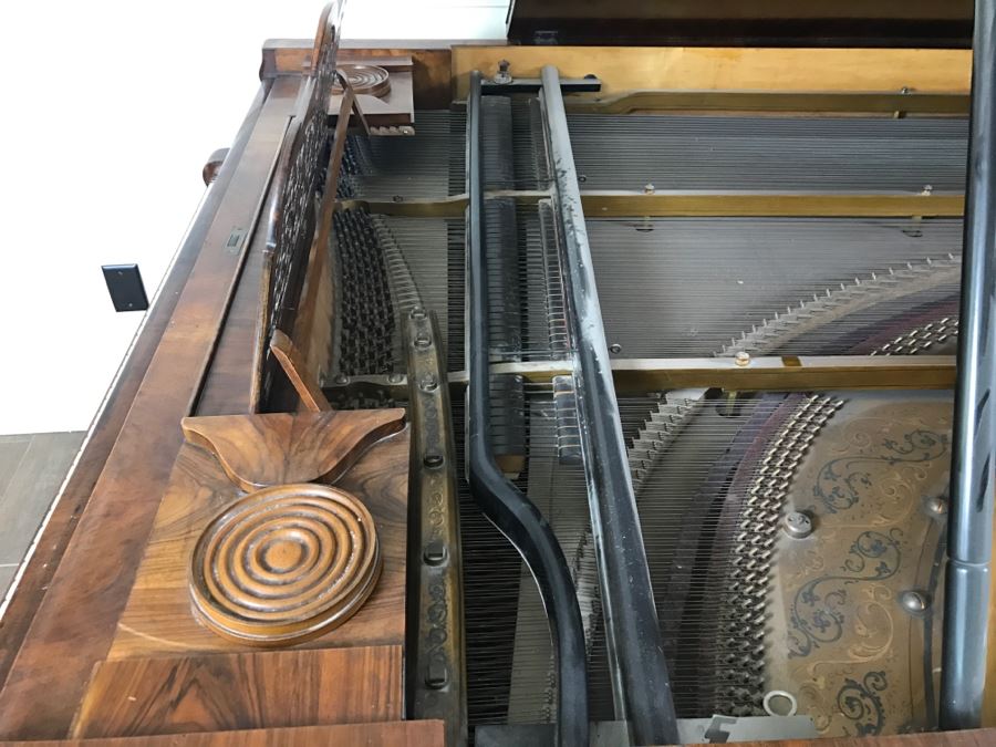  Late 19th Century Baby Grand Piano With Ivory Keys By Wopaterni & Sohn - Vienna, Austria [Photo 20]