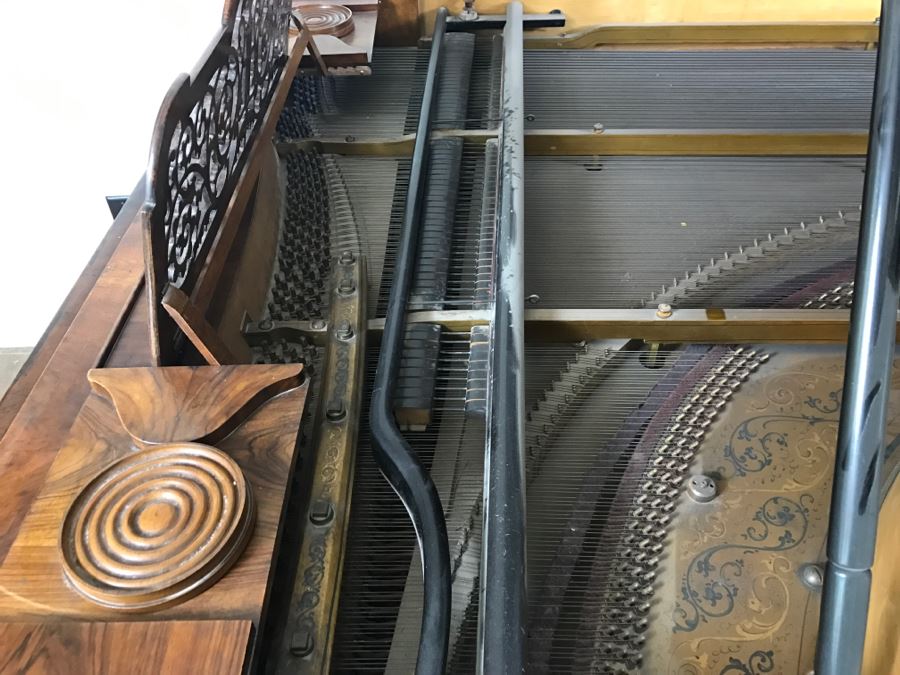  Late 19th Century Baby Grand Piano With Ivory Keys By Wopaterni & Sohn - Vienna, Austria [Photo 24]
