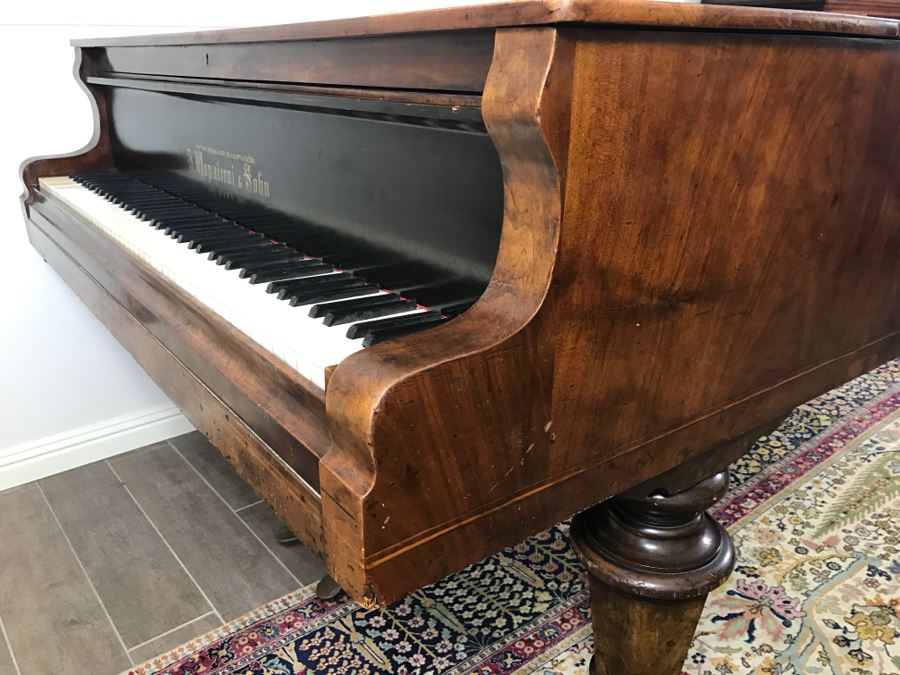  Late 19th Century Baby Grand Piano With Ivory Keys By Wopaterni & Sohn - Vienna, Austria [Photo 6]