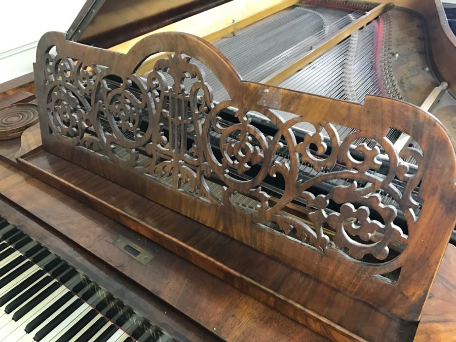  Late 19th Century Baby Grand Piano With Ivory Keys By Wopaterni & Sohn - Vienna, Austria [Photo 21]