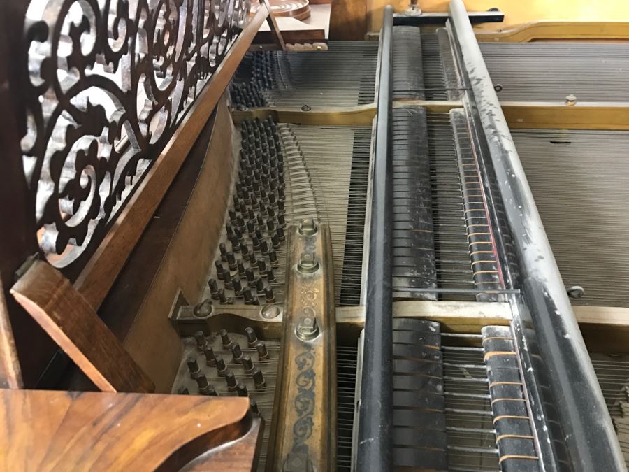  Late 19th Century Baby Grand Piano With Ivory Keys By Wopaterni & Sohn - Vienna, Austria [Photo 26]