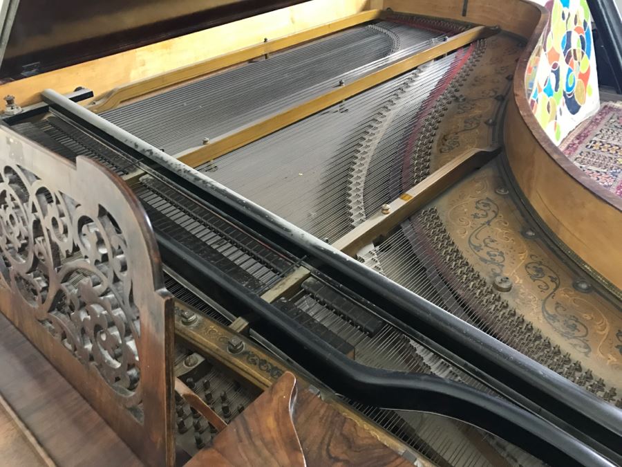  Late 19th Century Baby Grand Piano With Ivory Keys By Wopaterni & Sohn - Vienna, Austria [Photo 22]