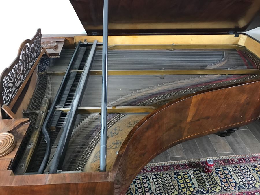  Late 19th Century Baby Grand Piano With Ivory Keys By Wopaterni & Sohn - Vienna, Austria [Photo 15]