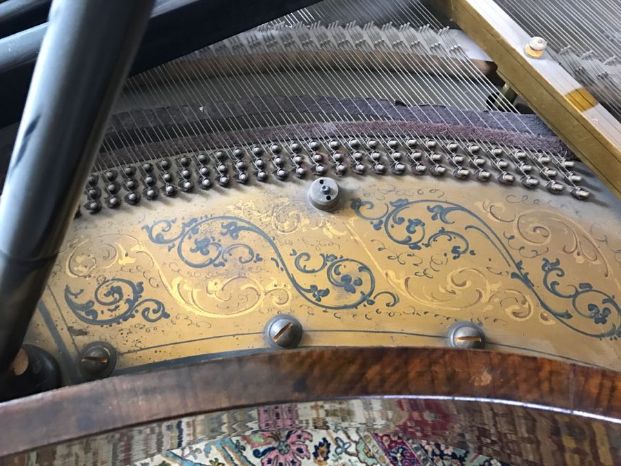  Late 19th Century Baby Grand Piano With Ivory Keys By Wopaterni & Sohn - Vienna, Austria [Photo 18]