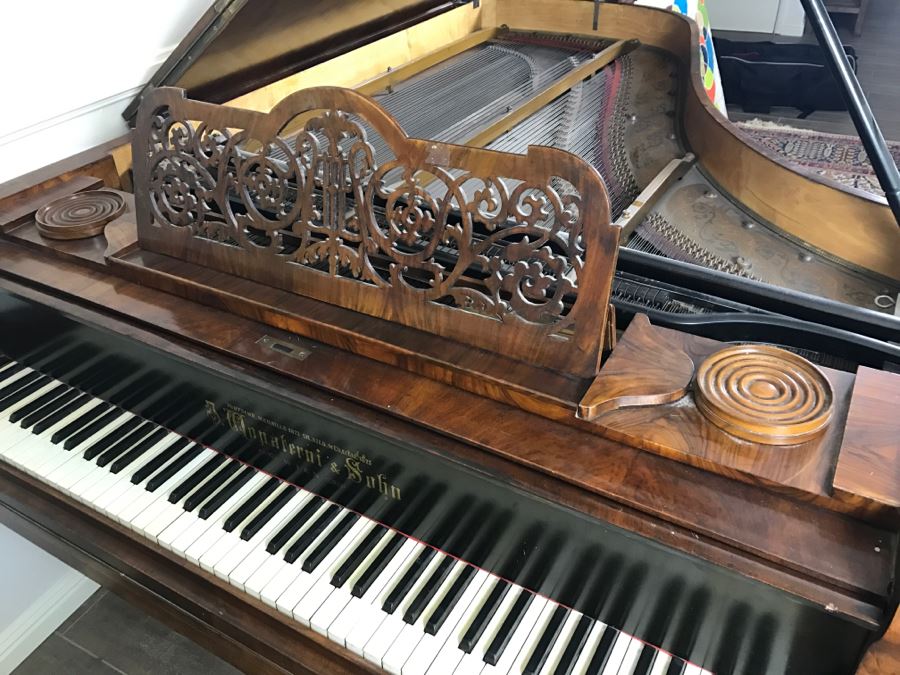 Late 19th Century Baby Grand Piano With Ivory Keys By Wopaterni & Sohn - Vienna, Austria [Photo 28]