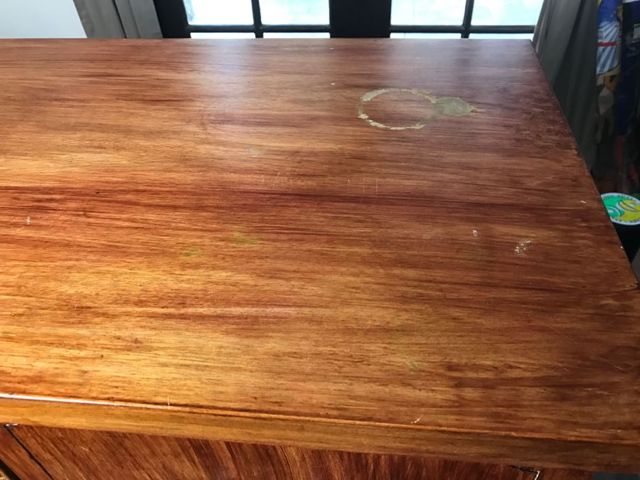 Painted Mid-Century Modern 5 Drawer Chest Of Drawers Dresser By L.A. Period Furniture [Photo 15]