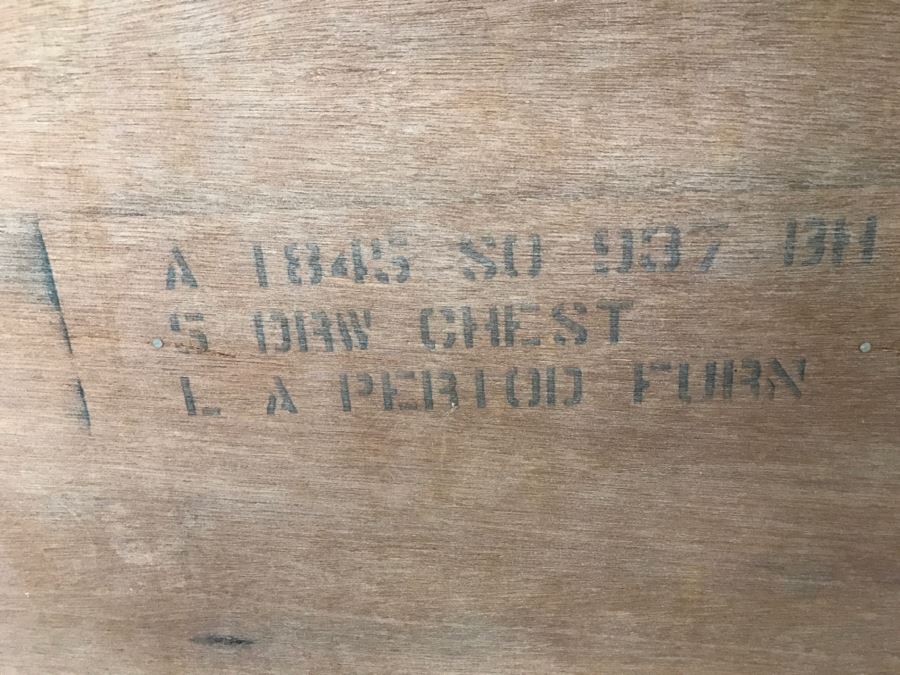 Painted Mid-Century Modern 5 Drawer Chest Of Drawers Dresser By L.A. Period Furniture [Photo 11]