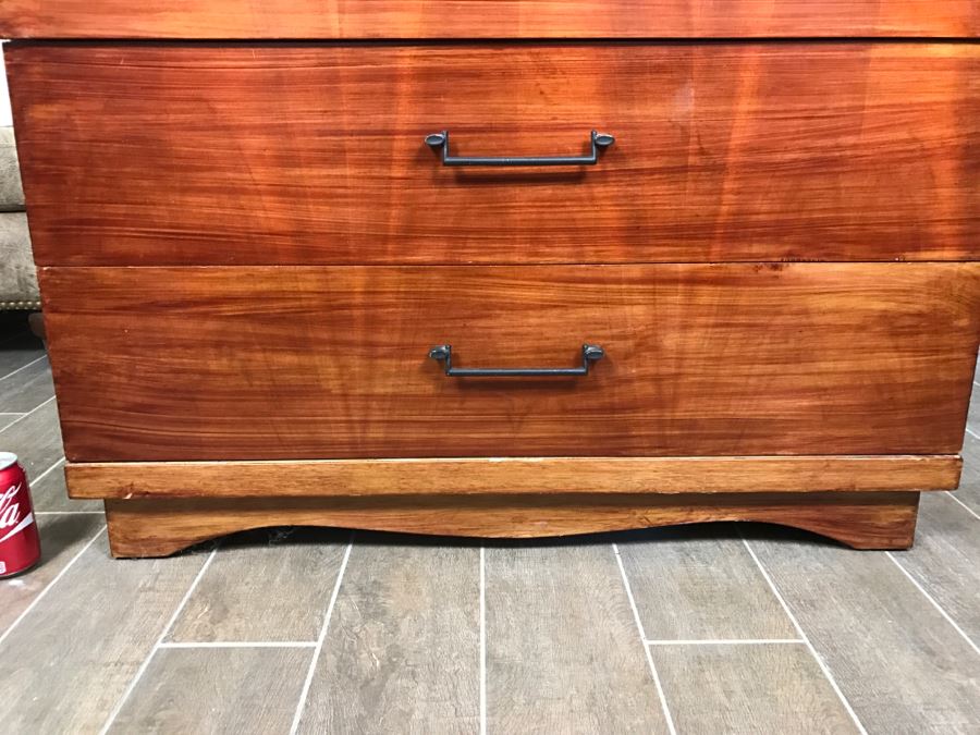 Painted Mid-Century Modern 5 Drawer Chest Of Drawers Dresser By L.A. Period Furniture [Photo 8]