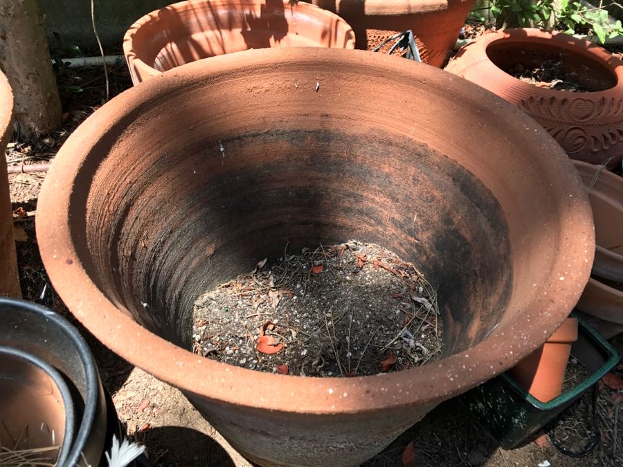 Huge Outdoor Plant Pot Lot - Over 24 Pots - See All Photos [Photo 4]