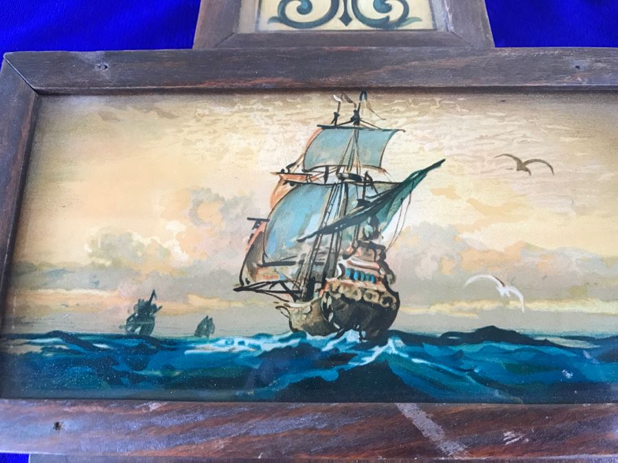 Antique E Ingraham Co 8 Day Banjo Clock [Photo 8]