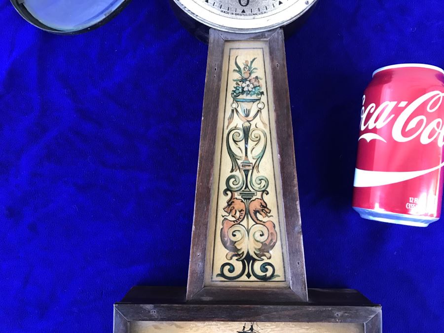 Antique E Ingraham Co 8 Day Banjo Clock [Photo 5]