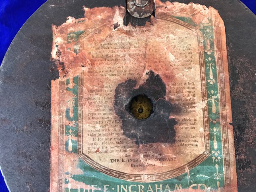Antique E Ingraham Co 8 Day Banjo Clock [Photo 15]