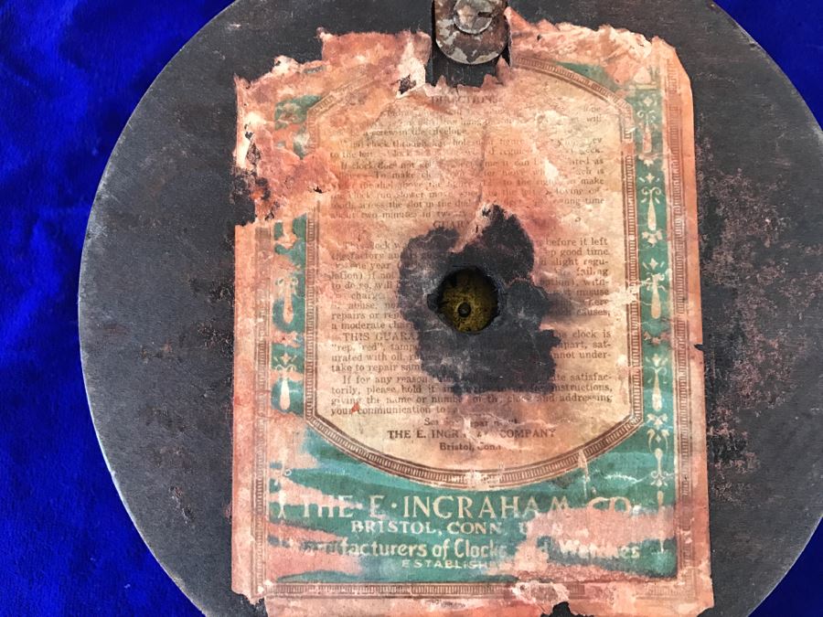 Antique E Ingraham Co 8 Day Banjo Clock [Photo 13]