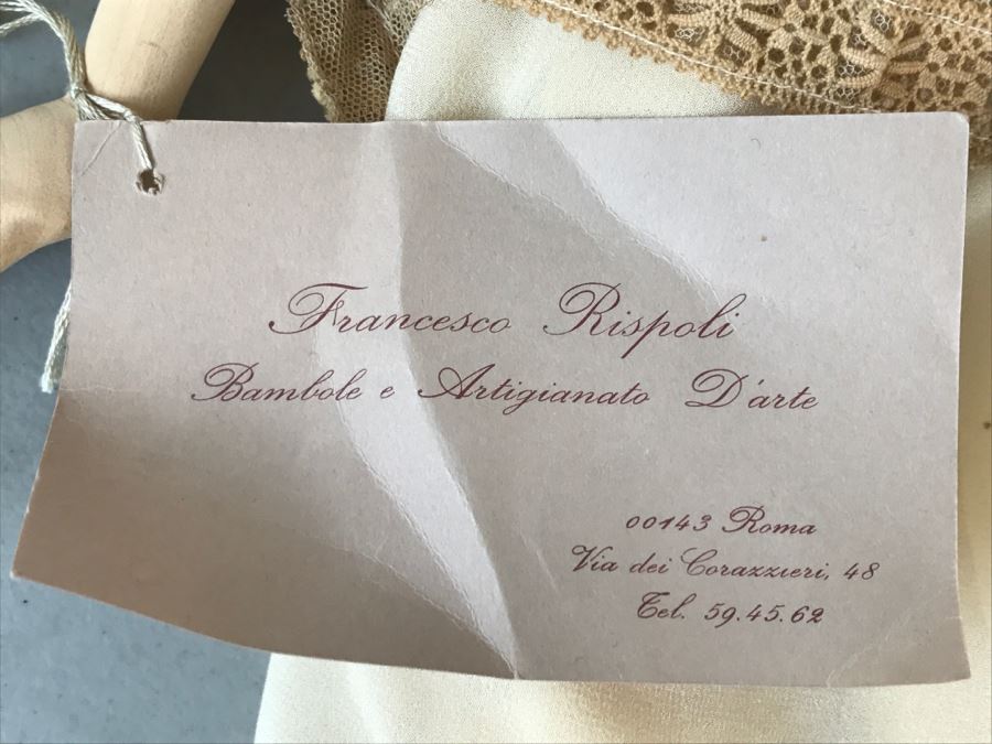 Francesco Rispoli Hand Carved And Hand Painted Wooden Doll Rome Italy [Photo 8]