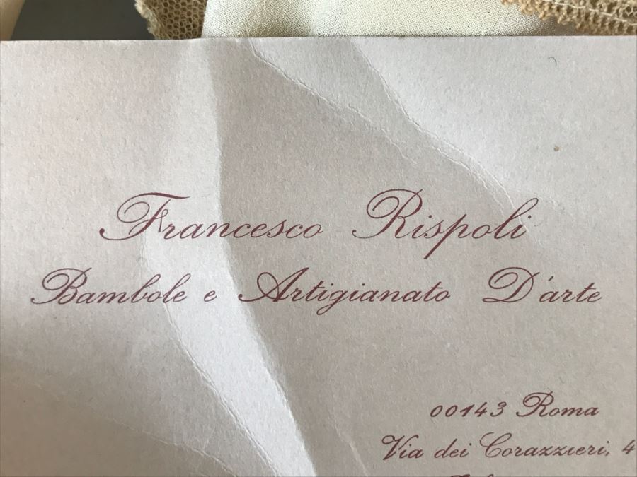 Francesco Rispoli Hand Carved And Hand Painted Wooden Doll Rome Italy [Photo 9]