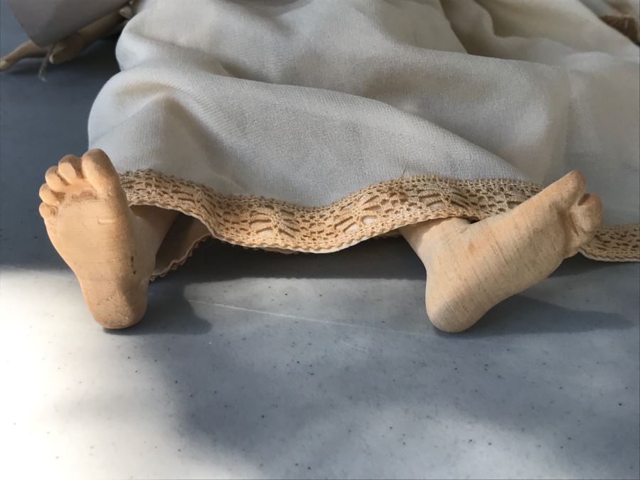 Francesco Rispoli Hand Carved And Hand Painted Wooden Doll Rome Italy [Photo 11]